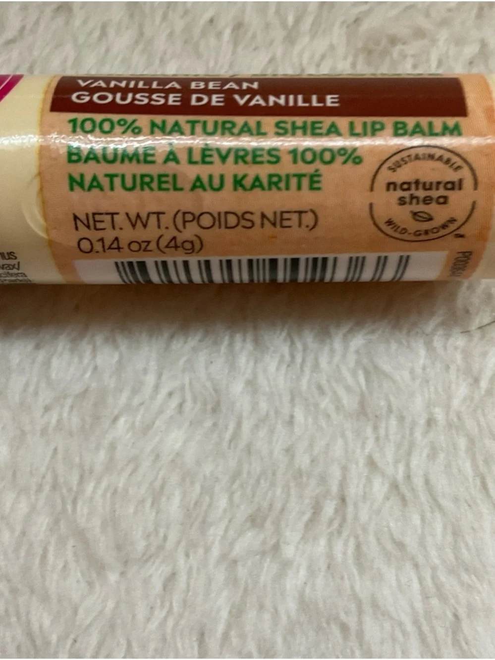 eos Vanilla Bean Lip Balm - Cream, Brown